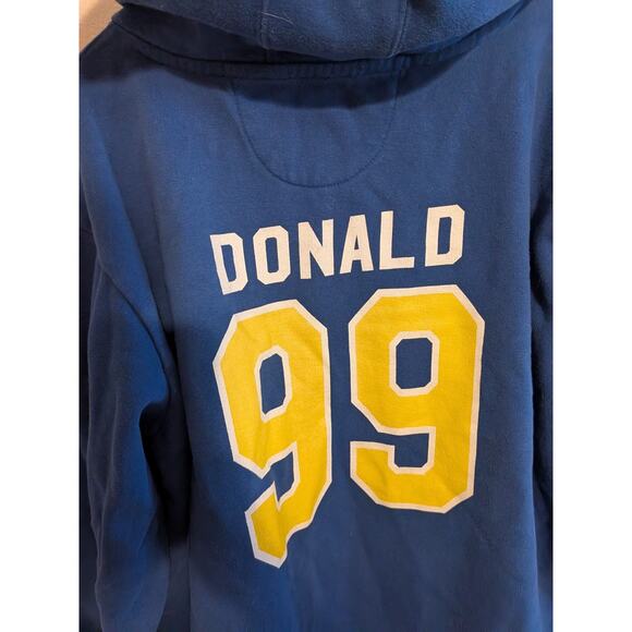 La rams football blue hoodie Aaron Donald 99 size 3XL - Picture 2 of 5